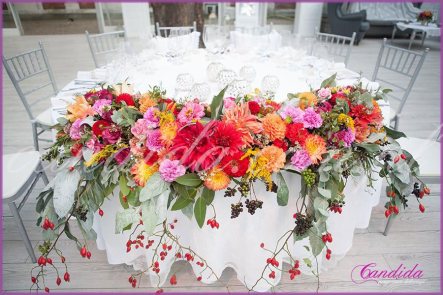 dekoracje weselne, dekoracje stołów i sal weselnych