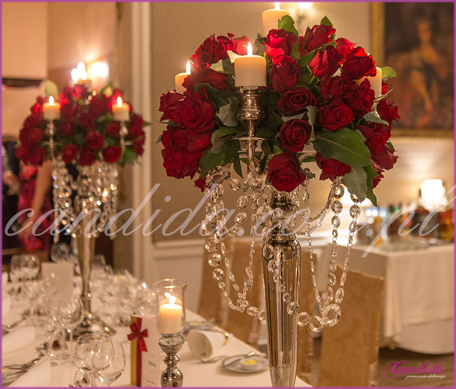 dekoracje ślubne, dekoracje stołów i sal weselnych, Restauracja Pod Gigantami